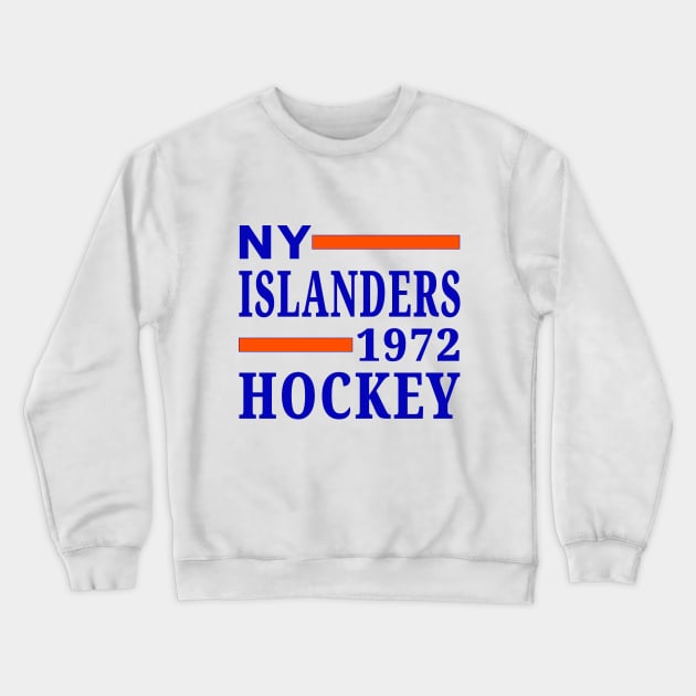 NY Islanders Hockey 1972 Classic Crewneck Sweatshirt by Medo Creations